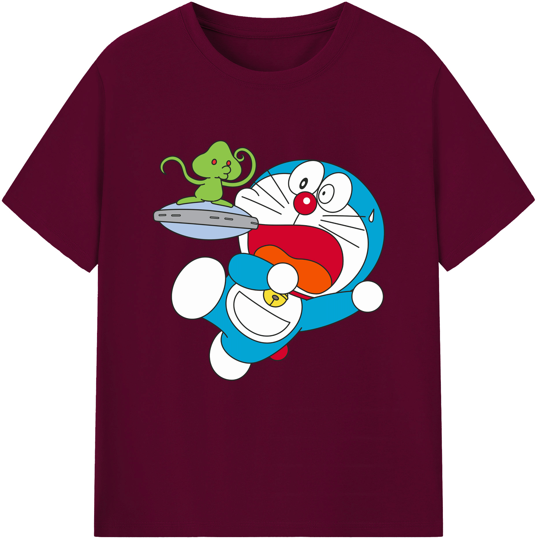 （画像用） ドラえもん Doraemon レディースカジュアルプリントTシャツ（綿100％）